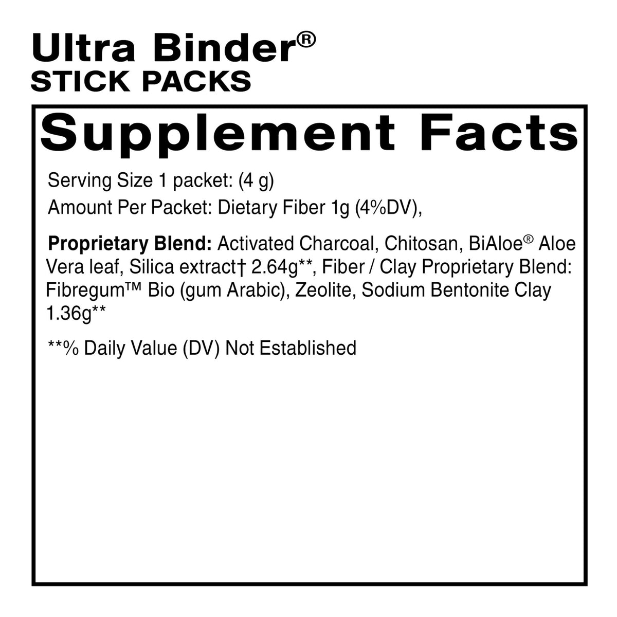 Quicksilver Scientific, Ultra Binder® Stick Packs, 20 Servings UPC 752830005686 | Hilife Vitamins