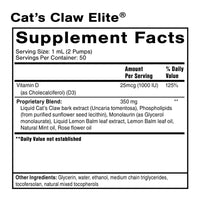 Quicksilver Scientific, Cat’s Claw Elite®, 1.7 fl. oz (50 ml) UPC 752830989085 | Hilife Vitamins