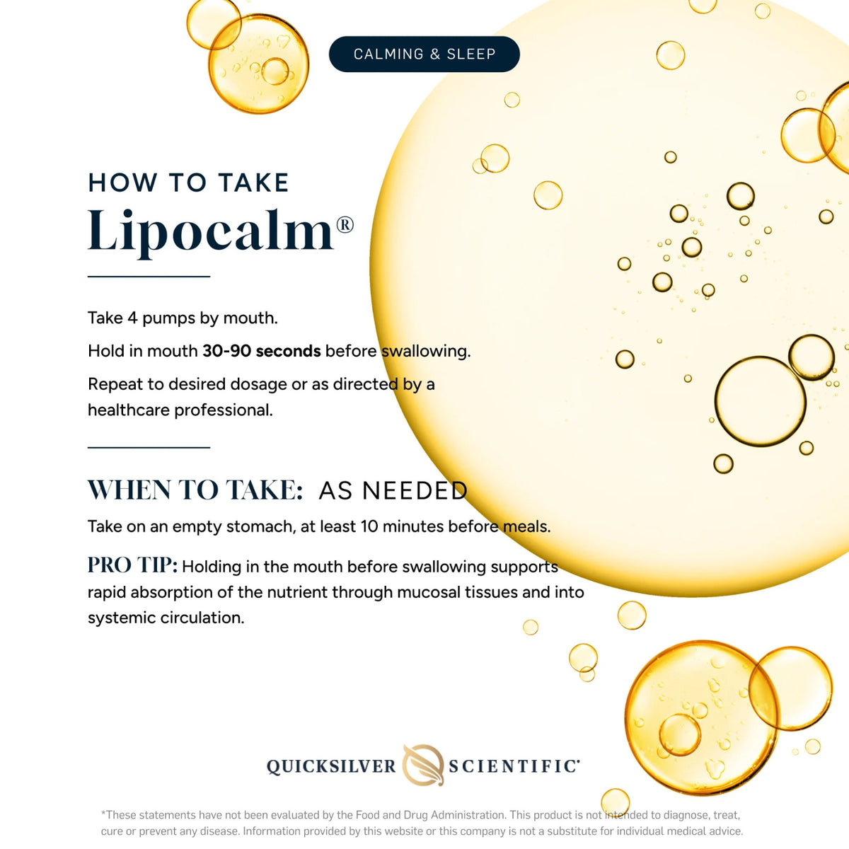 Quicksilver Scientific, LipoCalm®, 1.7 fl oz (53 mL) UPC 752830989689 | Hilife Vitamins
