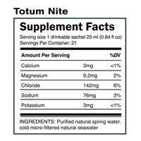 Quicksilver Scientific, Quinton® Totum Nite, 21 Sachets of 25 mL UPC 810147500123 | Hilife Vitamins