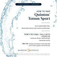 Quicksilver Scientific, Quinton® Totum Sport, 21 Sackets of 20 mL UPC 810147500130 | Hilife Vitamins