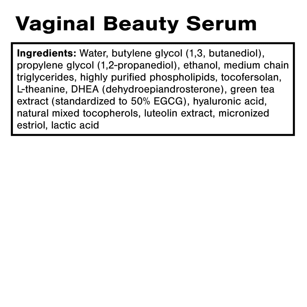 Quicksilver Scientific, Vaginal Beauty Serum, 1 fl oz (30 mL) UPC 810147500277 | Hilife Vitamins