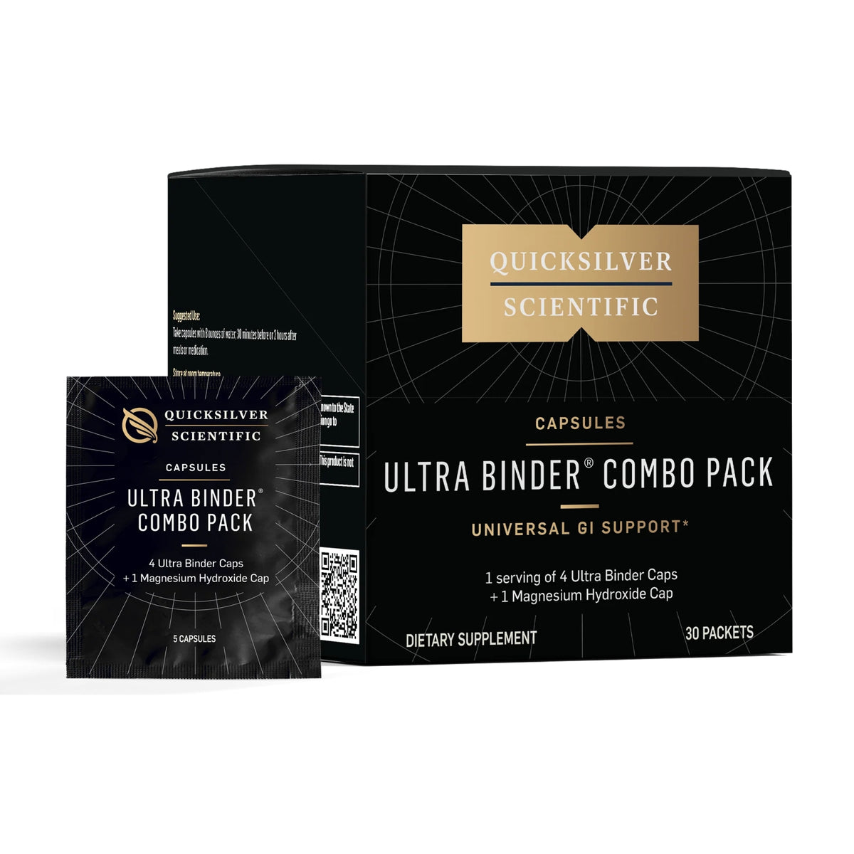 Quicksilver Scientific, Ultra Binder® Combo Pack, 30 Packets Capsules UPC 810147500611 | Hilife Vitamins