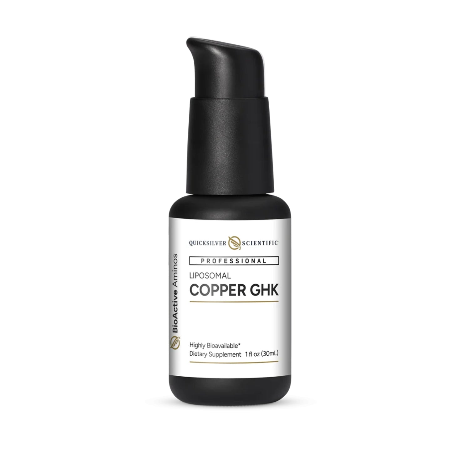 Quicksilver Scientific, Liposomal Copper GHK, 1 fl oz (30mL) UPC 810147501243 | HiLife Vitamins
