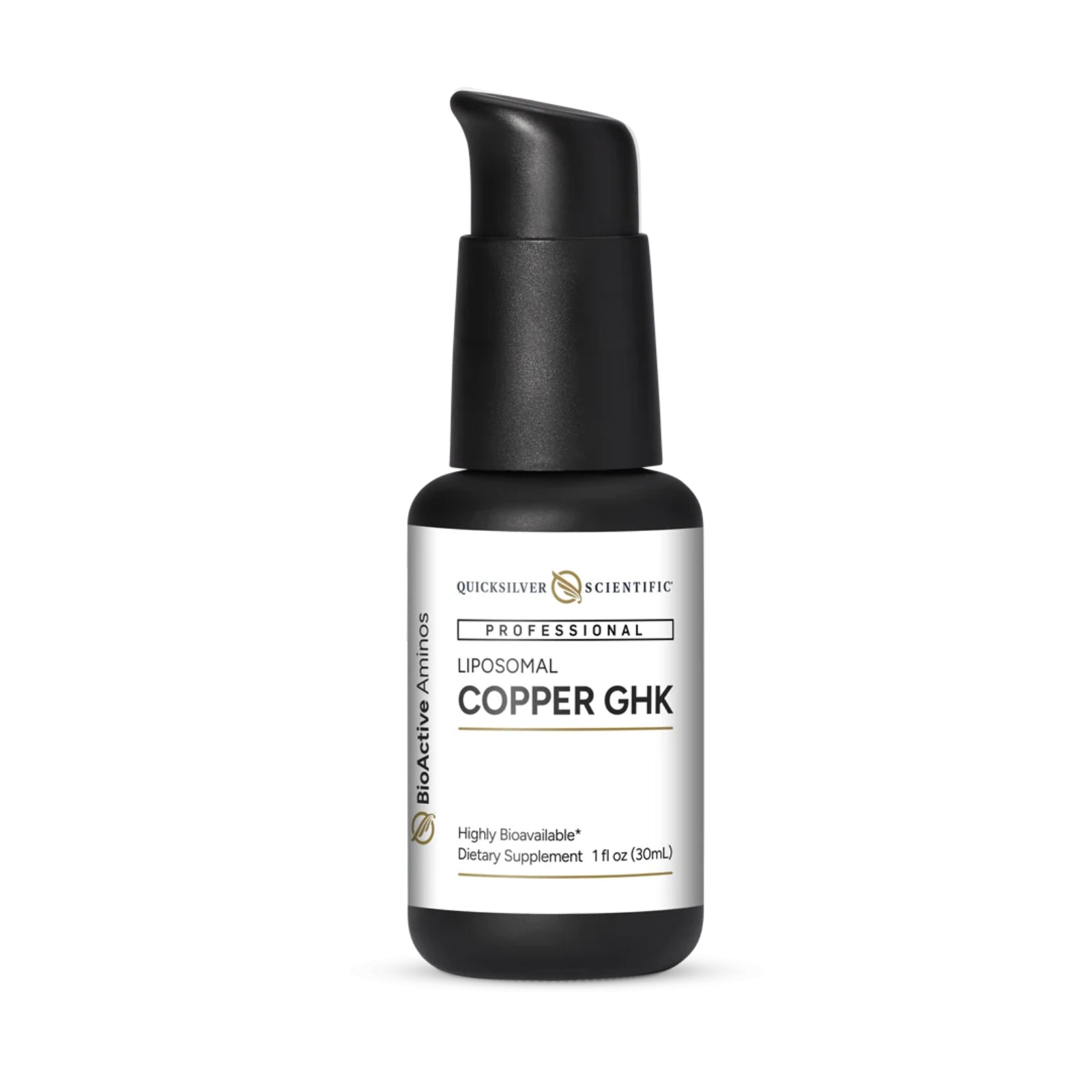 Quicksilver Scientific, Liposomal Copper GHK, 1 fl oz (30mL) UPC 810147501243 | HiLife Vitamins