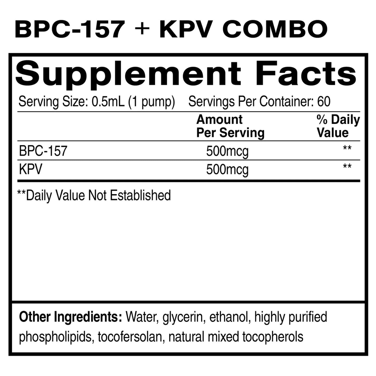 Quicksilver Scientific, Liposomal BPC-157+KPV, 1 fl oz (30mL) UPC 810147501311 | HiLife Vitamins