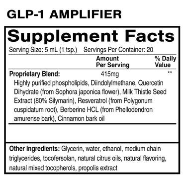 Quicksilver Scientific, GLP-1 Amplifier, 3.38 FL OZ (100mL) UPC 810147501342 | HiLife Vitamins