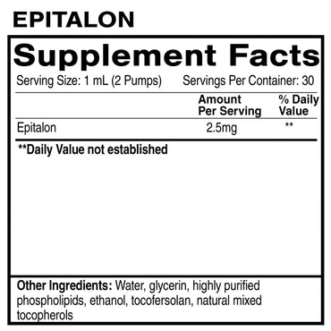Quicksilver Scientific, Epitalon, 1.0 FL OZ (30mL) - 810147501601 | Hilife Vitamins