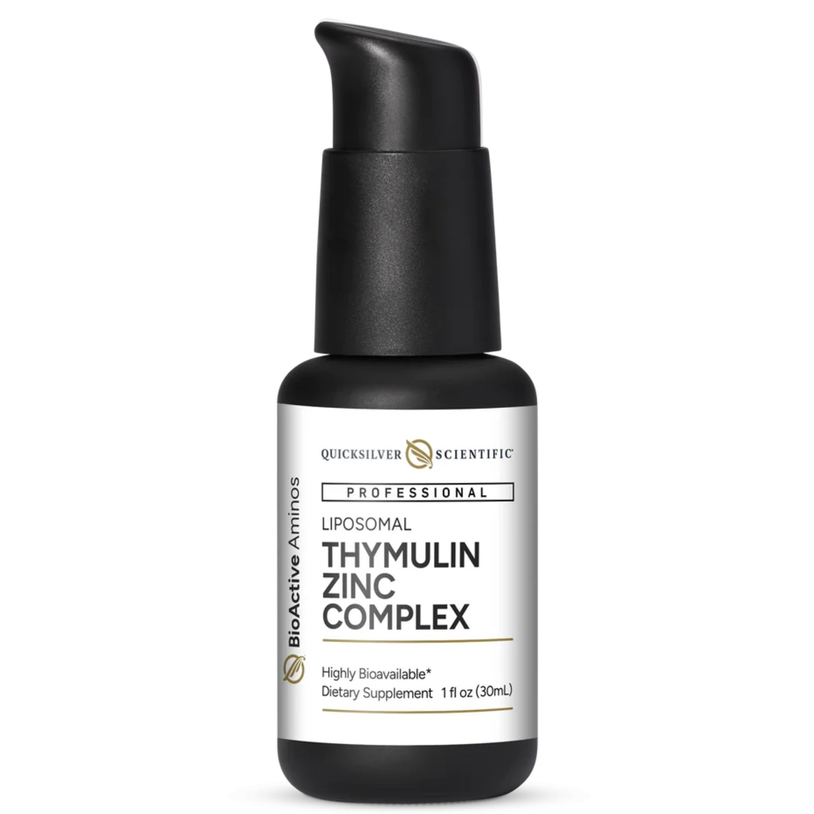 Quicksilver Scientific, Thymulin Zinc Complex, 1.0 FL OZ (30mL) - 810147501618 | Hilife Vitamins