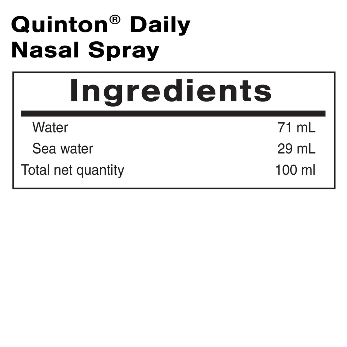 Quicksilver Scientific, Quinton® Daily Nasal Spray, 100 ML UPC 8437004649157 | Hilife Vitamins
