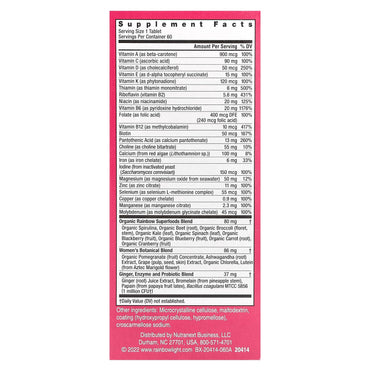 Rainbow Light, Vibrance Womens One NonGMO, 60 Tablets UPC 021888217038 | Hilife Vitamins