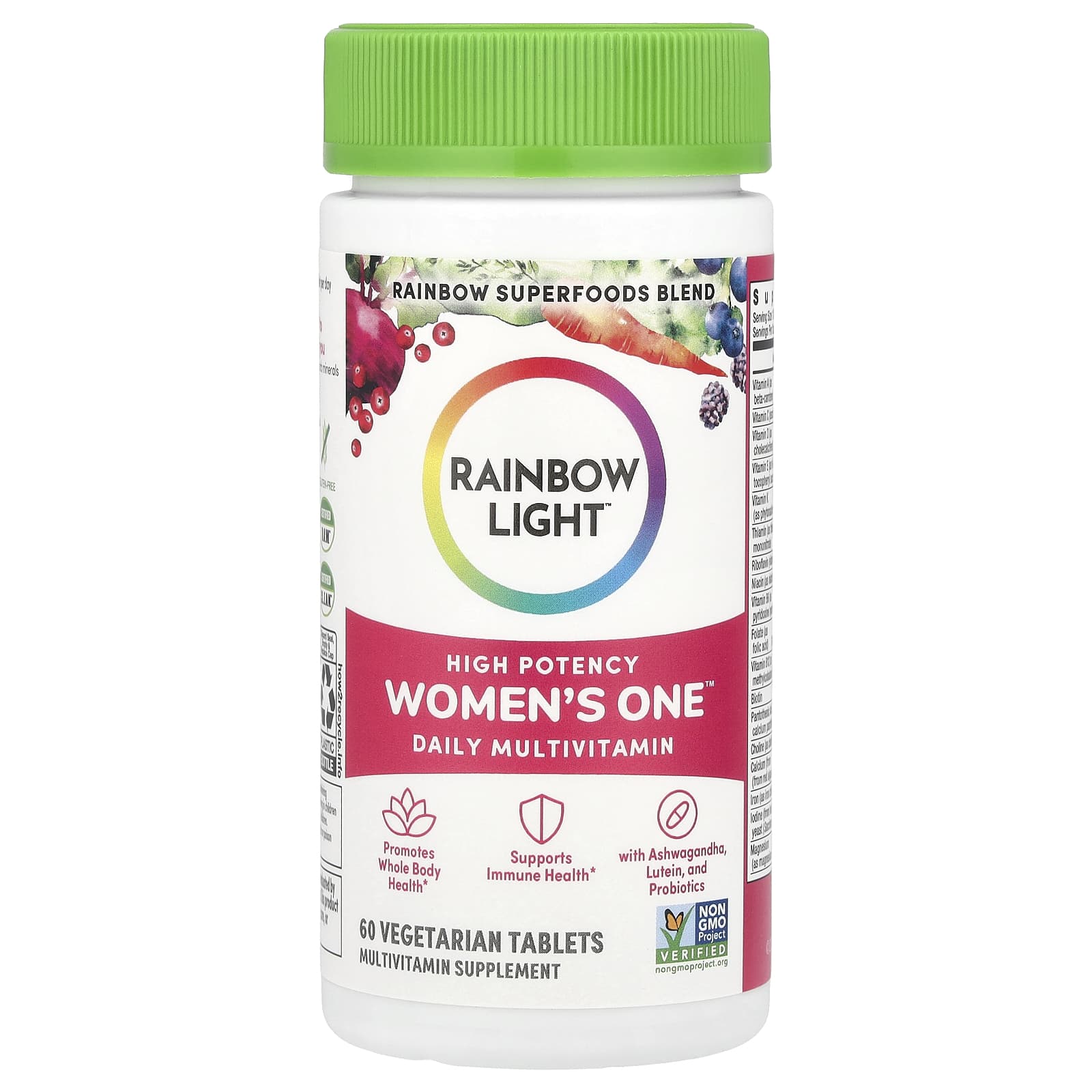 Rainbow Light, Vibrance Womens One NonGMO, 60 Tablets UPC 021888217038 | Hilife Vitamins