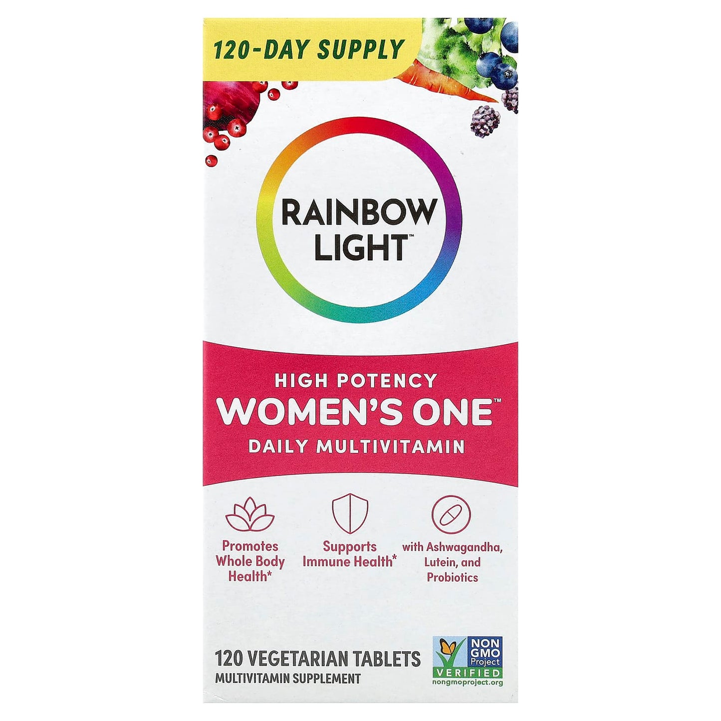 Rainbow Light, Women's One™ Daily Multivitamin, High Potency, 120 Vegetarian Tablets UPC 021888217052 | HiLife Vitamins