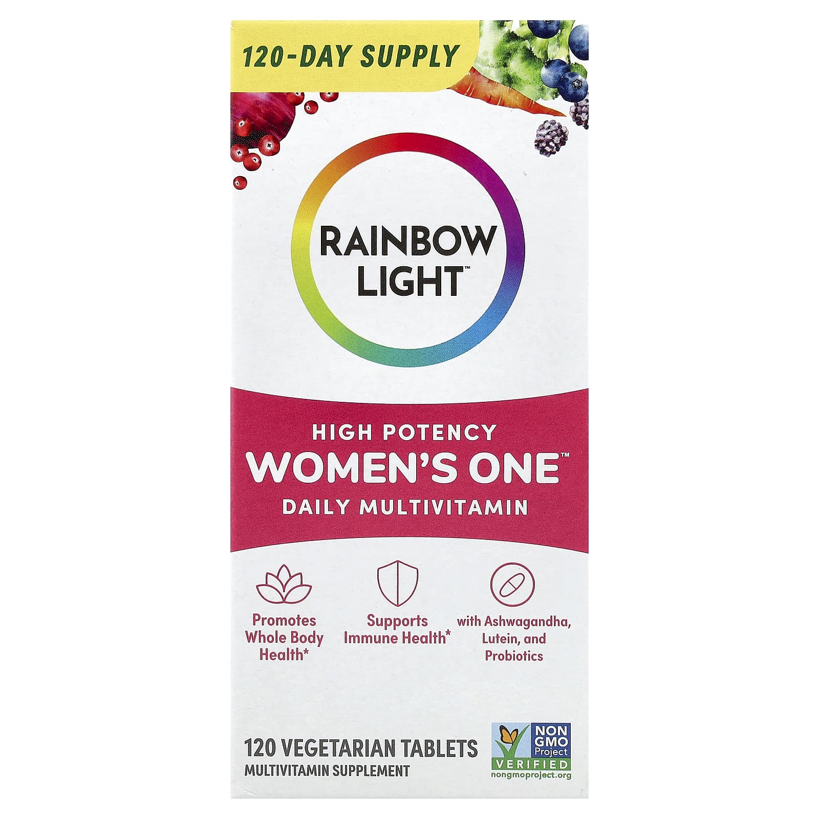 Rainbow Light, Women's One™ Daily Multivitamin, High Potency, 120 Vegetarian Tablets UPC 021888217052 | HiLife Vitamins