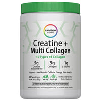 Rainbow Light, Creatine + Multi Collagen, 30 Powder Mix UPC 850068584512 | HiLife Vitamins