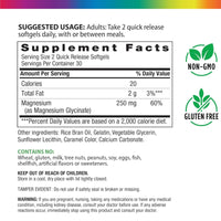 Rainbow Light, Magnesium Glycinate 250 mg, 60 Softgels UPC 850068584536 | HiLife Vitamins