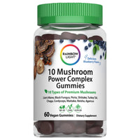 Rainbow Light, 10 Mushroom Power Complex, 60 Vegan Gummies UPC 850068584857 | Hilife Vitamins