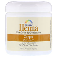 Rainbow Research, Henna, Hair Color and Conditioner, Copper, 4 oz (113 g) UPC 000518400057 | Hilife Vitamins
