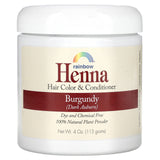 Rainbow Research, Henna, Hair Color and Conditioner, Burgundy (Dark Auburn), 4 oz (113 g) - 000518400088 | Hilife Vitamins