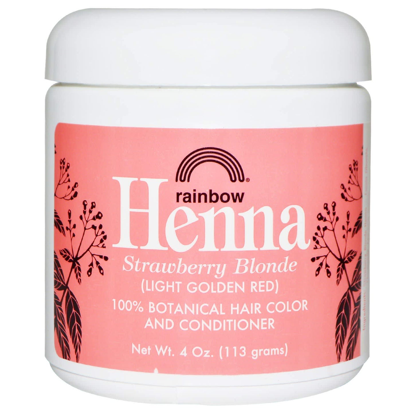 Rainbow Research, Strawberry Blonde Henna, 4 Oz UPC 000518400095 | Hilife Vitamins