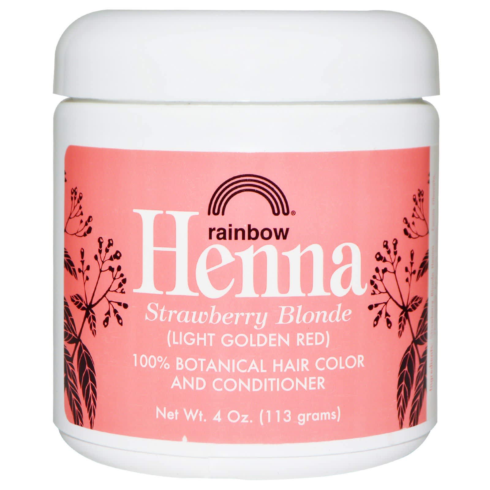 Rainbow Research, Strawberry Blonde Henna, 4 Oz UPC 000518400095 | Hilife Vitamins