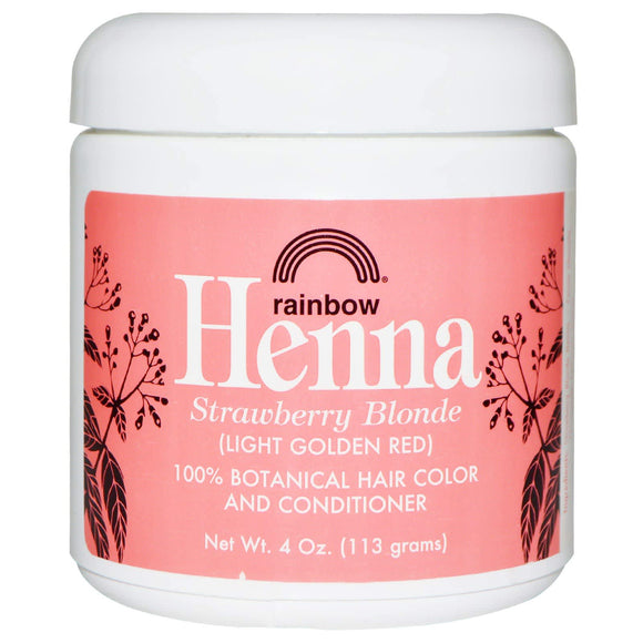 Rainbow Research, Strawberry Blonde Henna, 4 Oz - 000518400095 | Hilife Vitamins