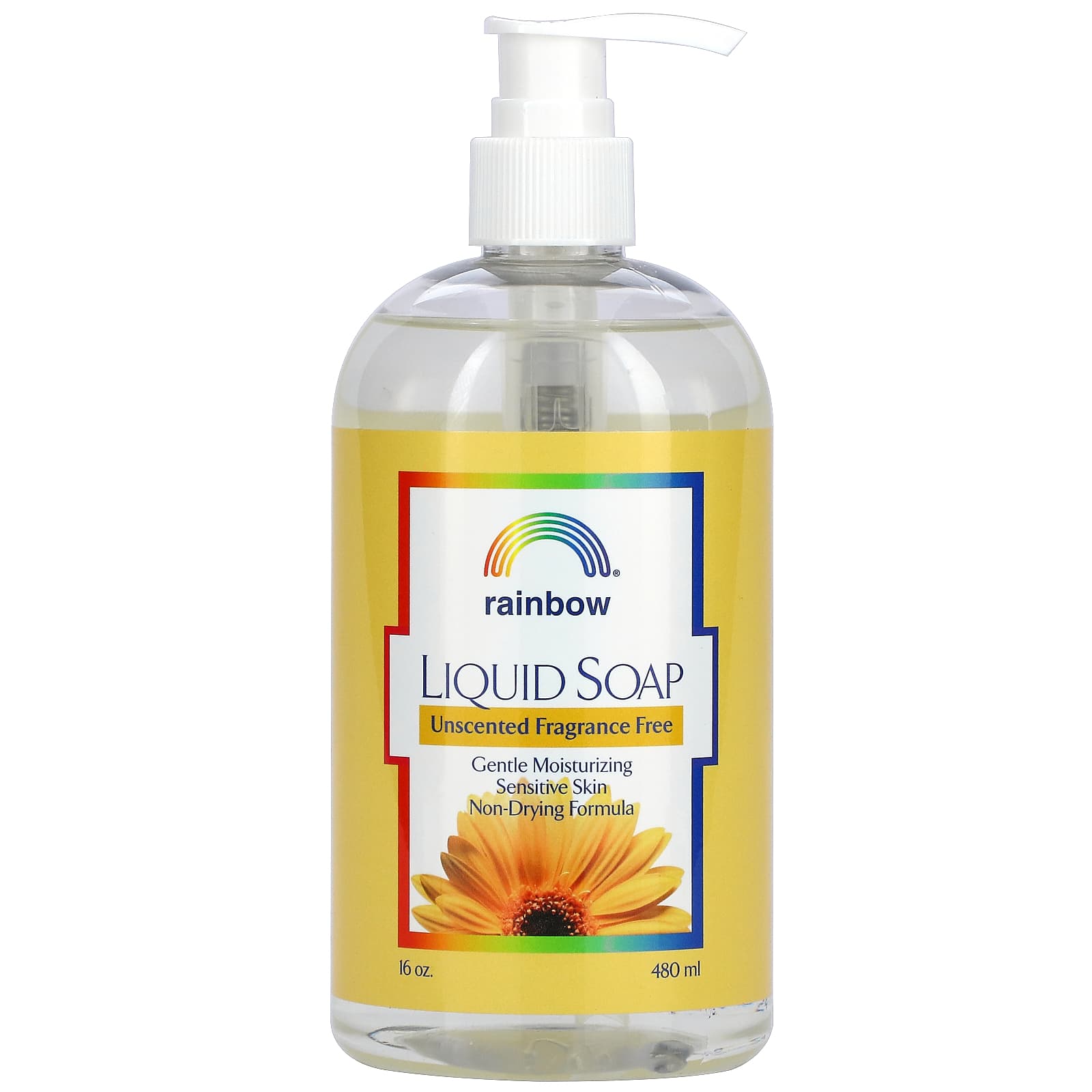 Rainbow Research, Liquid Soap, Unscented, 16 oz (480 ml) UPC 000518500047 | Hilife Vitamins