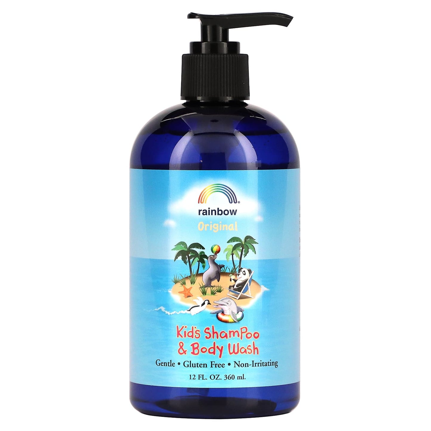 Rainbow Research, Kid's Shampoo & Body Wash, Ages 2 and Up, Original, 12 fl oz (360 ml) UPC 000518600013 | Hilife Vitamins