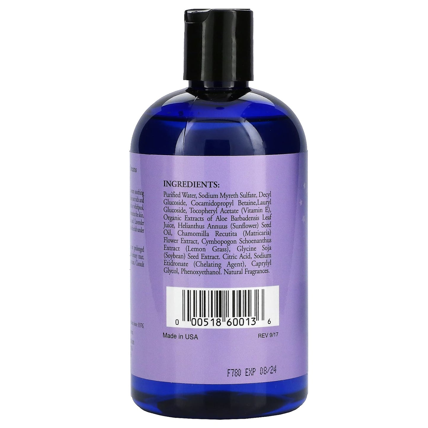 Rainbow Research, Kid's Bubble Bath, Relaxing Sweet Dreams, 12 fl oz (360 ml) UPC 000518600136 | Hilife Vitamins