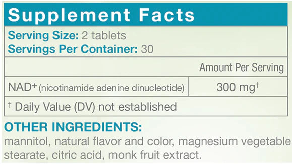 Avior, Real NAD, 60 EZ Melt Tablets UPC 868021000313 | HiLife Vitamins