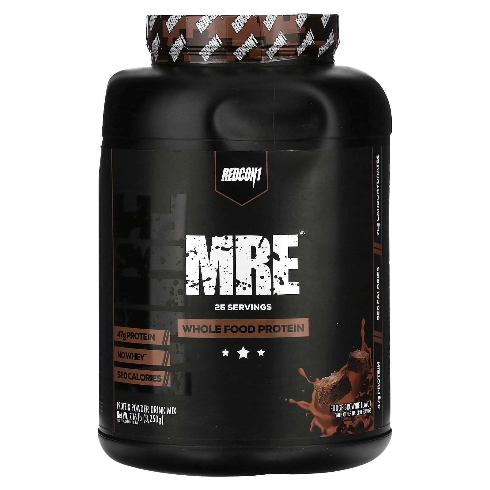 Redcon1, MRE, Whole Food Protein, Fudge Brownie, 7.16 lb (3, 7.16 lb (3,250 g) UPC 810044570694 | HiLife Vitamins