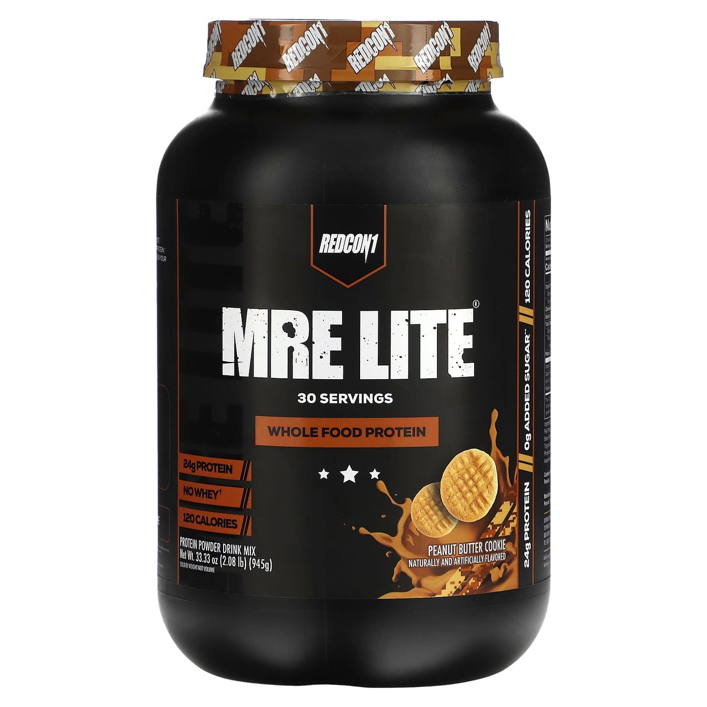 Redcon1, MRE Lite, Whole Food Protein, Peanut Butter Cookie, 2.08 lb (945 g) UPC 810044571004 | HiLife Vitamins