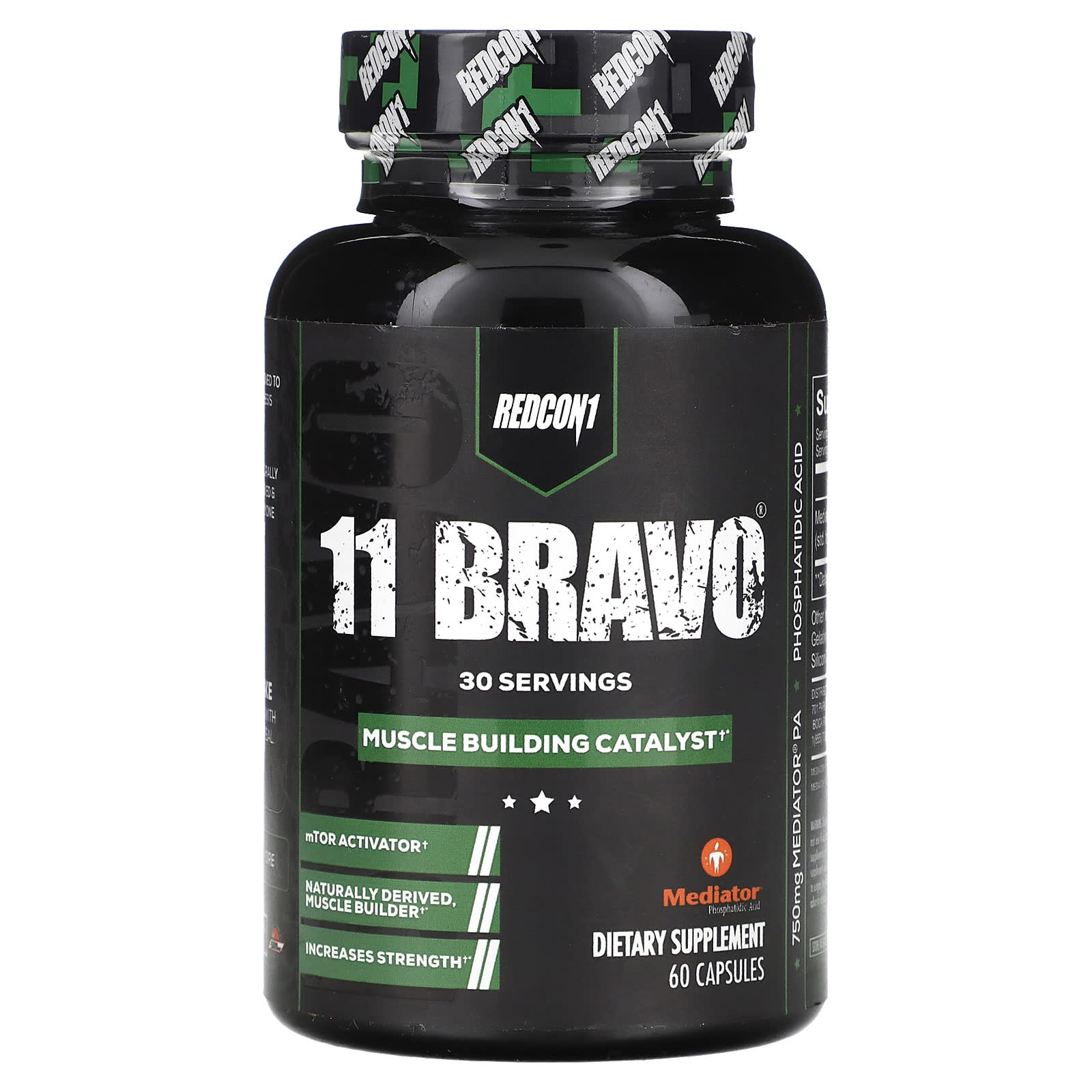 Redcon1, 11 Bravo, Muscle Building Catalyst, 60 Capsules UPC 810044571202 | HiLife Vitamins