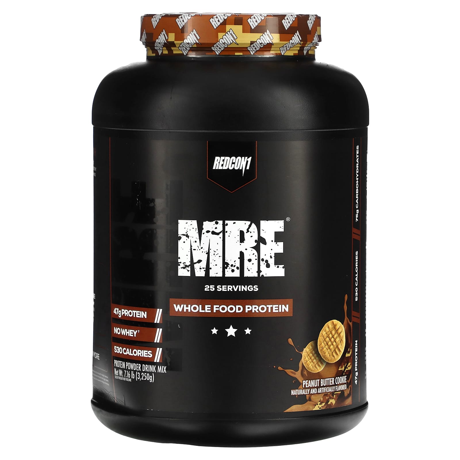 Redcon1, MRE, Whole Food Protein, Peanut Butter Cookie, 7.16 lb (3, 7.16 lb (3,250 g) UPC 810044572438 | HiLife Vitamins