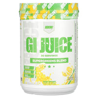 Redcon1, GI Juice, Supergreens Blend, Lemon Blast, 15.24 oz (432 g) UPC 810044575637 | HiLife Vitamins