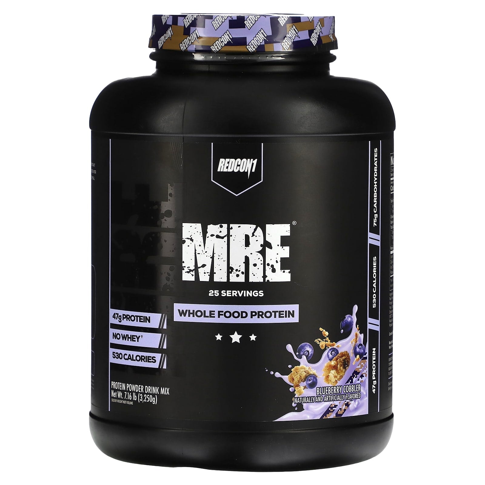 Redcon1, MRE, Whole Food Protein, Blueberry Cobbler, 7.16 lb (3,250 g) UPC 850004759004 | HiLife Vitamins