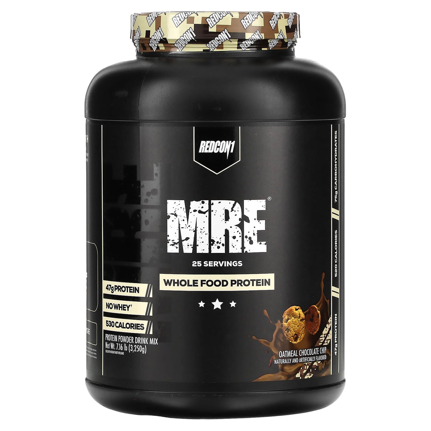 Redcon1, MRE, Whole Food Protein, Oatmeal Chocolate Chip, 7.16 lb (3, 7.16 lb (3,250 g) UPC 850004759042 | HiLife Vitamins