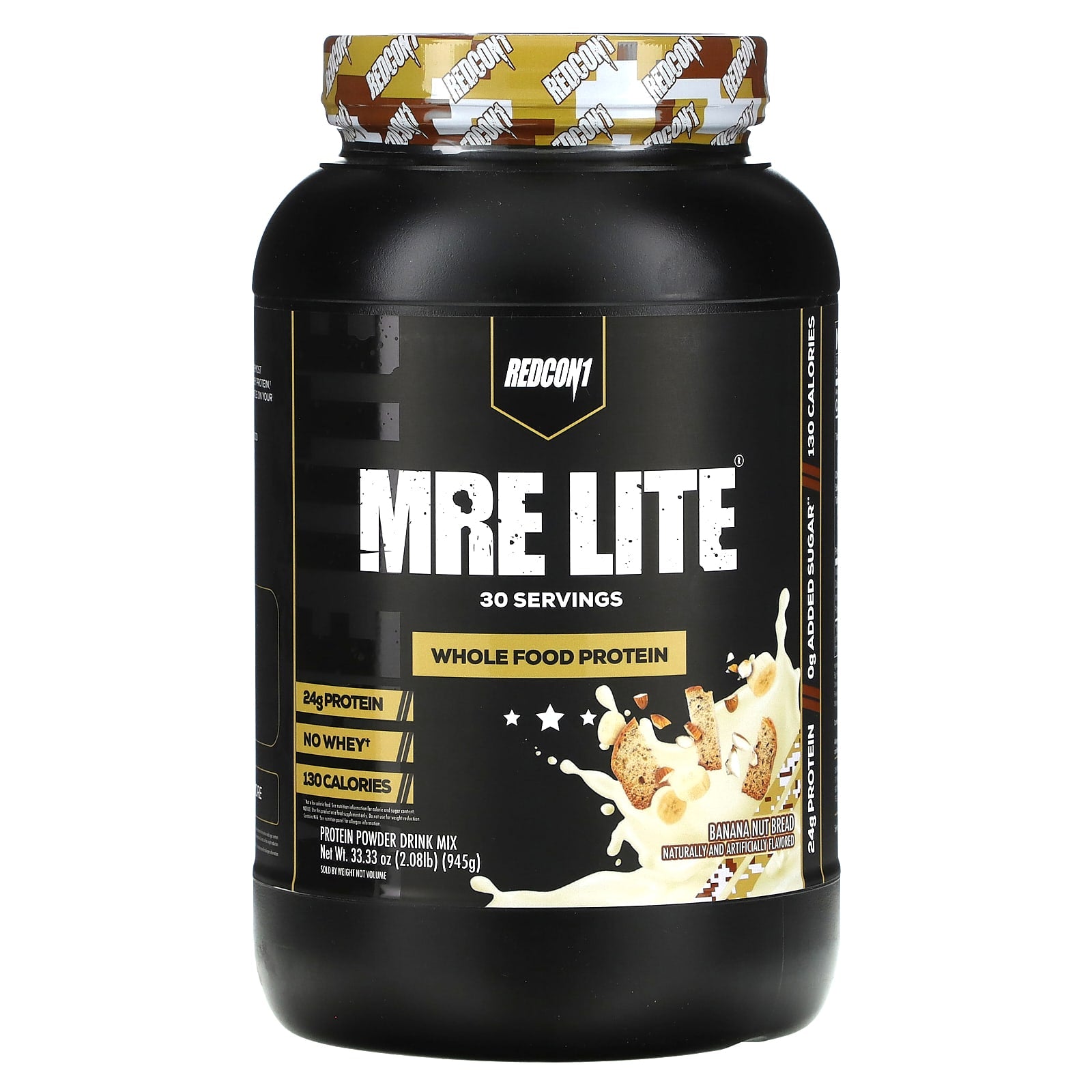 Redcon1, MRE Lite, Whole Food Protein, Banana Nut Bread, 2.08 lb (945 g) UPC 850004759066 | HiLife Vitamins