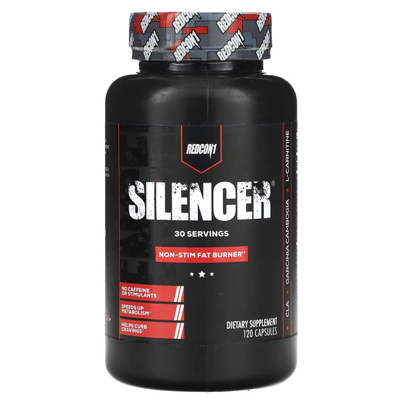 Redcon1, Silencer, Non-Stim Fat Burner, 120 Capsules | HiLife Vitamins