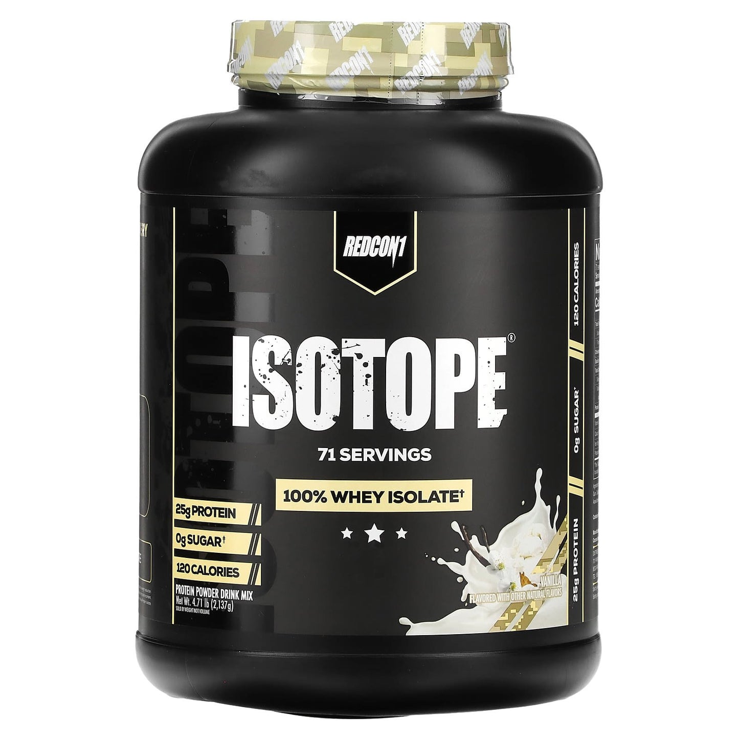 Redcon1, Isotope, 100% Whey Isolate, Vanilla, 4.71 lb (2, 4.71 lb (2,137 g) UPC 850004759622 | HiLife Vitamins