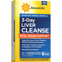 Renew Life, 3 Day Liver Cleanse, Vital Organ Support, 12 Vegetarian Capsules UPC 631257120878 | HiLife Vitamins