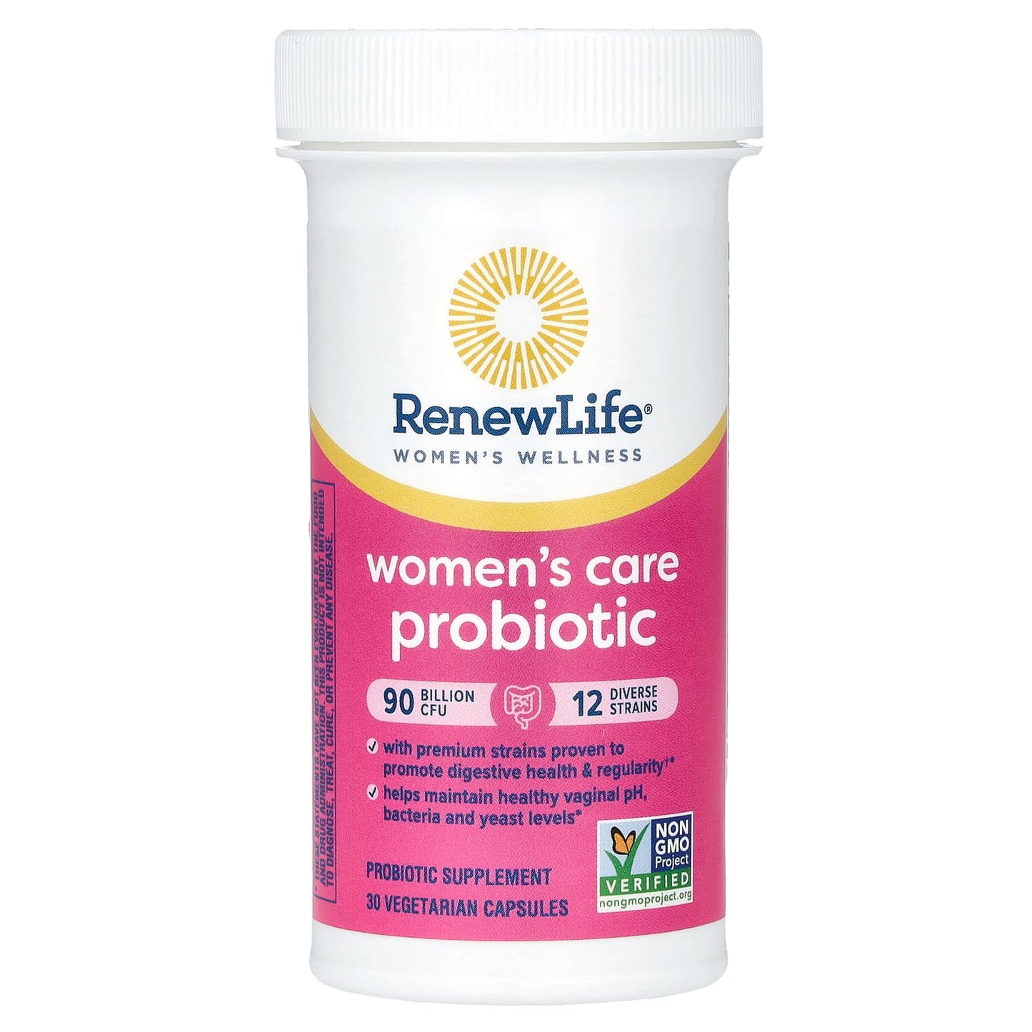 Renew Life, Ultimate Flora, Women's Care Probiotic, 90 Billion Live Cultures, 30 Vegetarian Capsules