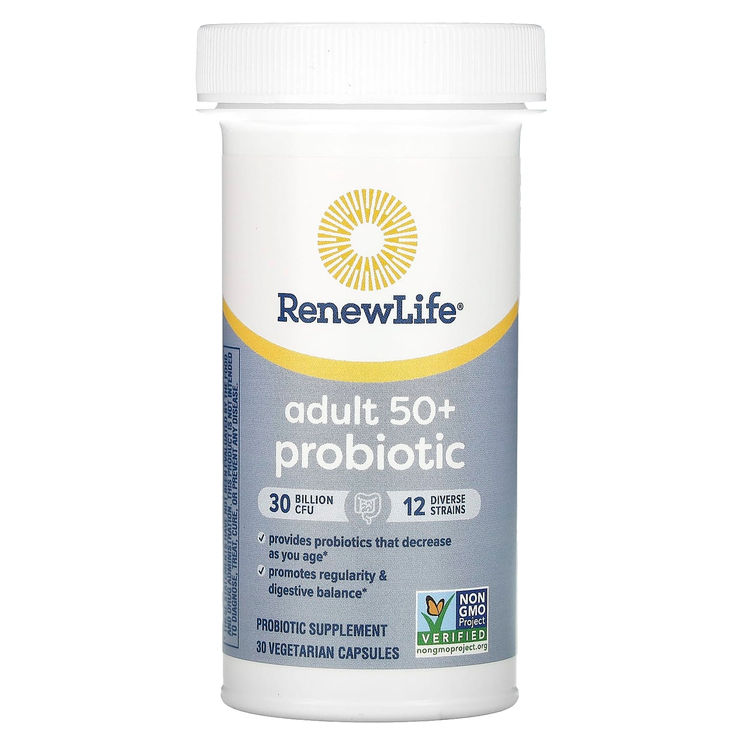 Renew Life, Uf Adult 50+ 30 Billion, 30 Vegetarian Capsules