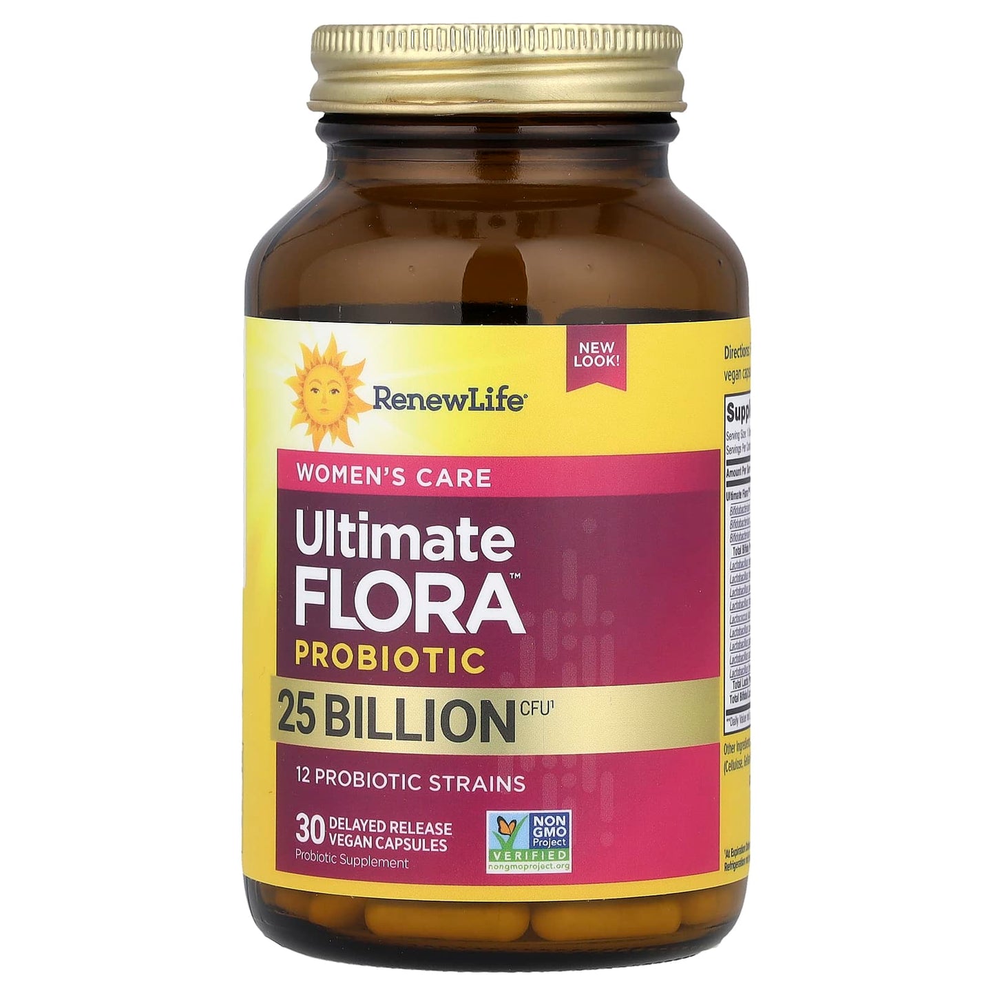Renew Life, Women's Care, Ultimate Flora™ Probiotic, 25 Billion CFU, 30 Delayed Release Vegan Capsules UPC 631257158635 | HiLife Vitamins