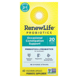 Renew Life, Occasional Constipation Support, 60 Vegetarian Capsules - 631257159830 | Hilife Vitamins