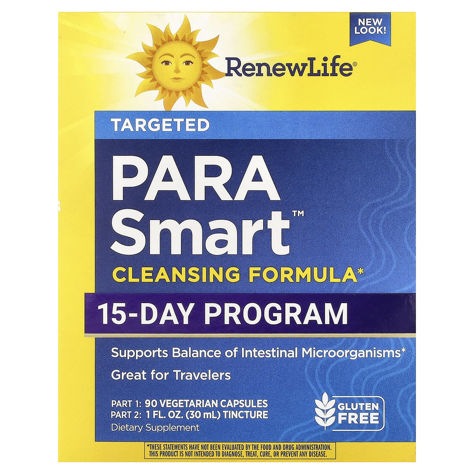 Renew Life, ParaSmart™ Cleansing Formula, 15-Day Program, 90 Vegetarian Capsules UPC 631257320902 | HiLife Vitamins