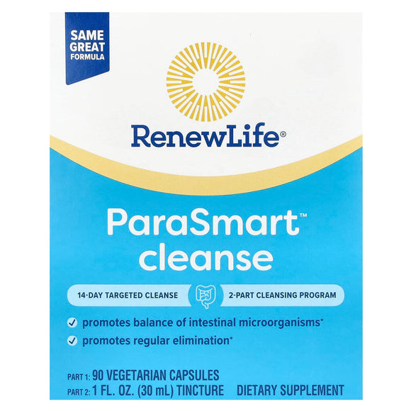 Renew Life, Parasmart 2-Part Kit, 90 Vegetarian Capsules - 631257320902 | Hilife Vitamins