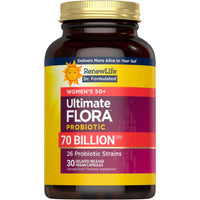 Renew Life, Ultimate Flora Women's 50+ Probiotic, 70 Billion CFU, 30 Delayed Release Vegan Capsules UPC 850068583287 | HiLife Vitamins