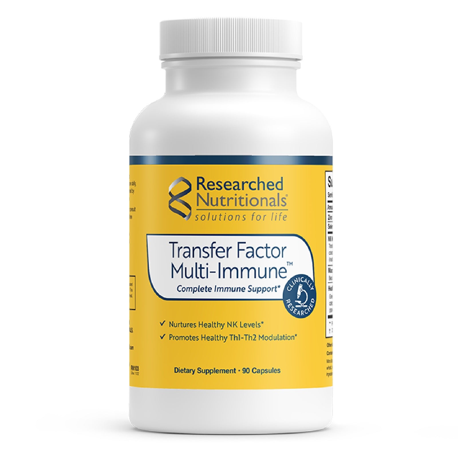 Researched Nutritionals, Transfer Factor Multi-Immune™, 90 Capsules UPC 893295002015 | HiLife Vitamins