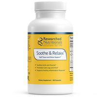 Researched Nutritionals, Soothe & Relaxx™, 180 Capsules UPC 893295002046 | HiLife Vitamins